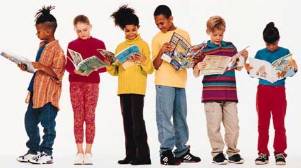 children reading